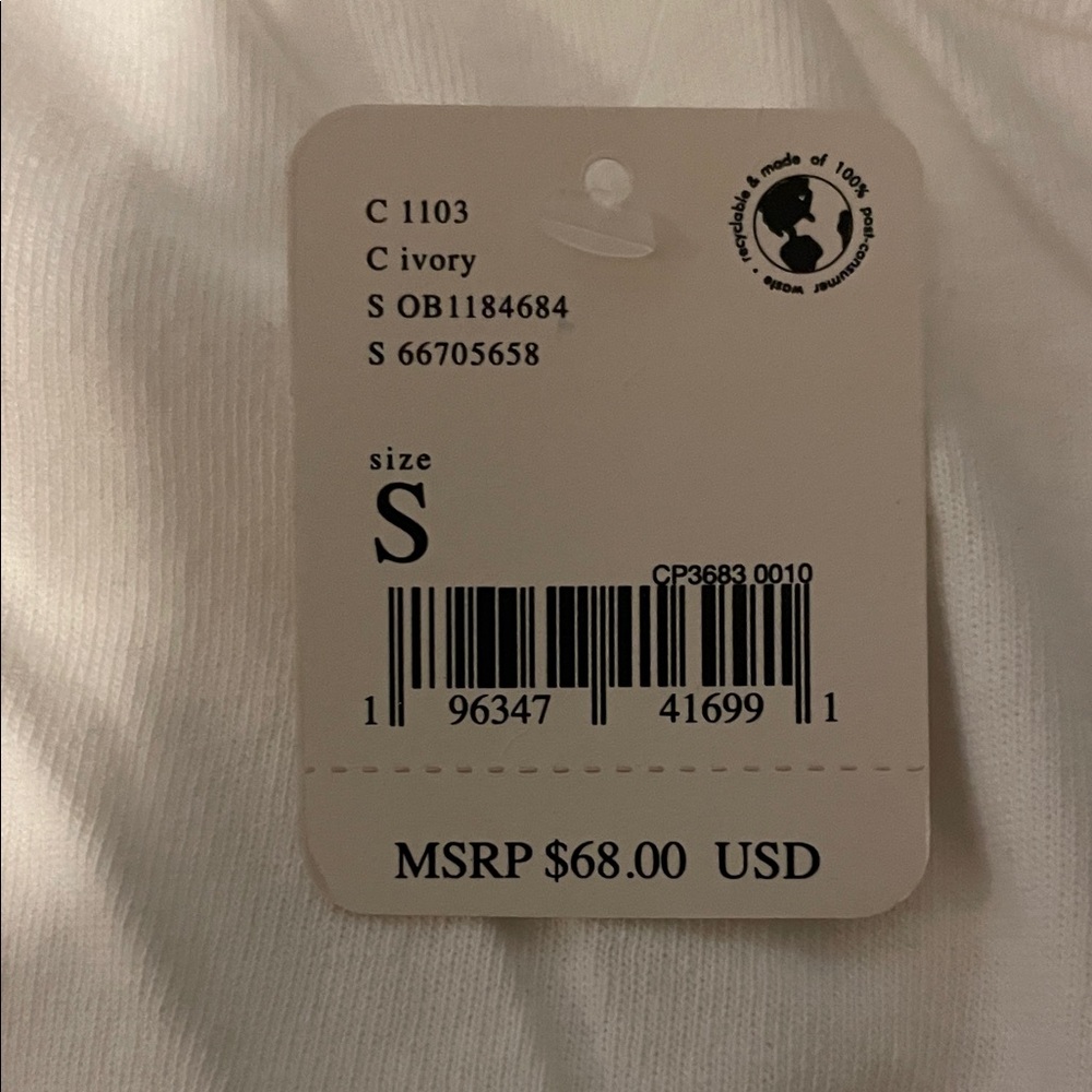 Ivory Garment Size S